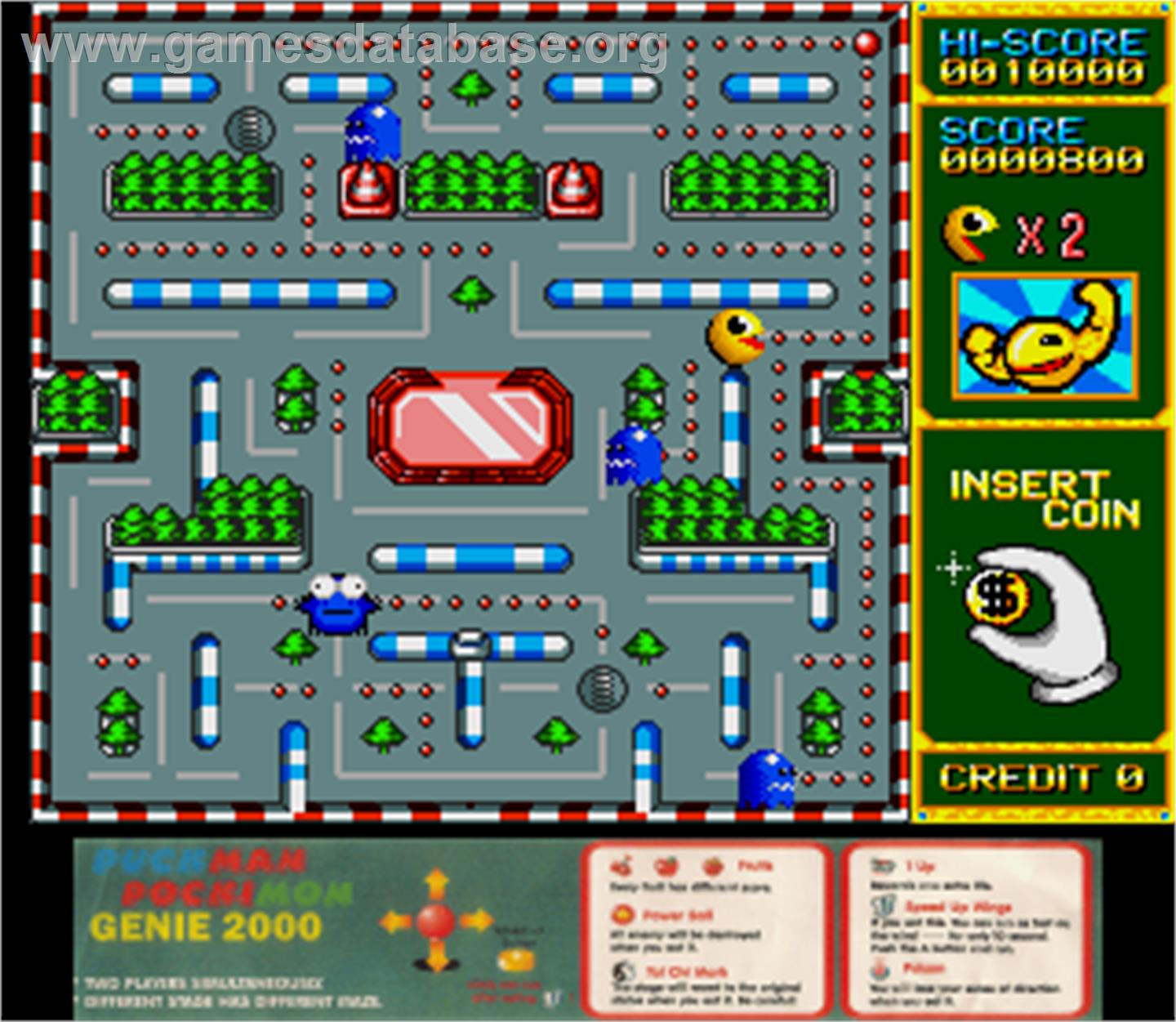 Puckman Pockimon Genie 2000 - Arcade - Artwork - Artwork