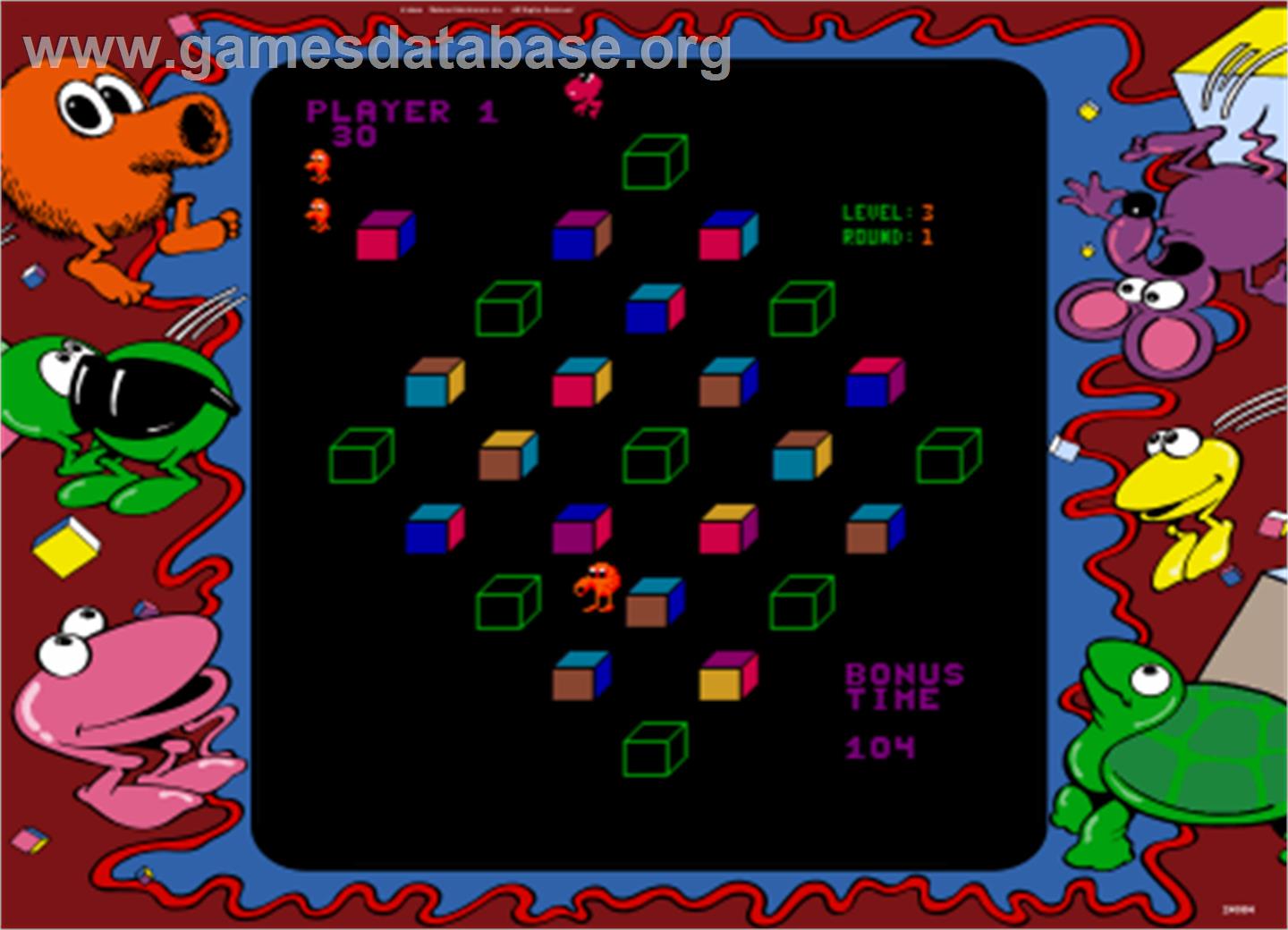 Q*bert's Qubes - Arcade - Artwork - Artwork