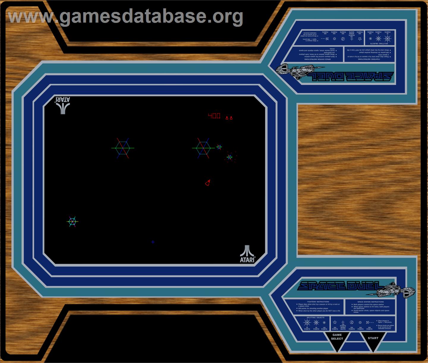 Space Duel - Arcade - Artwork - Artwork
