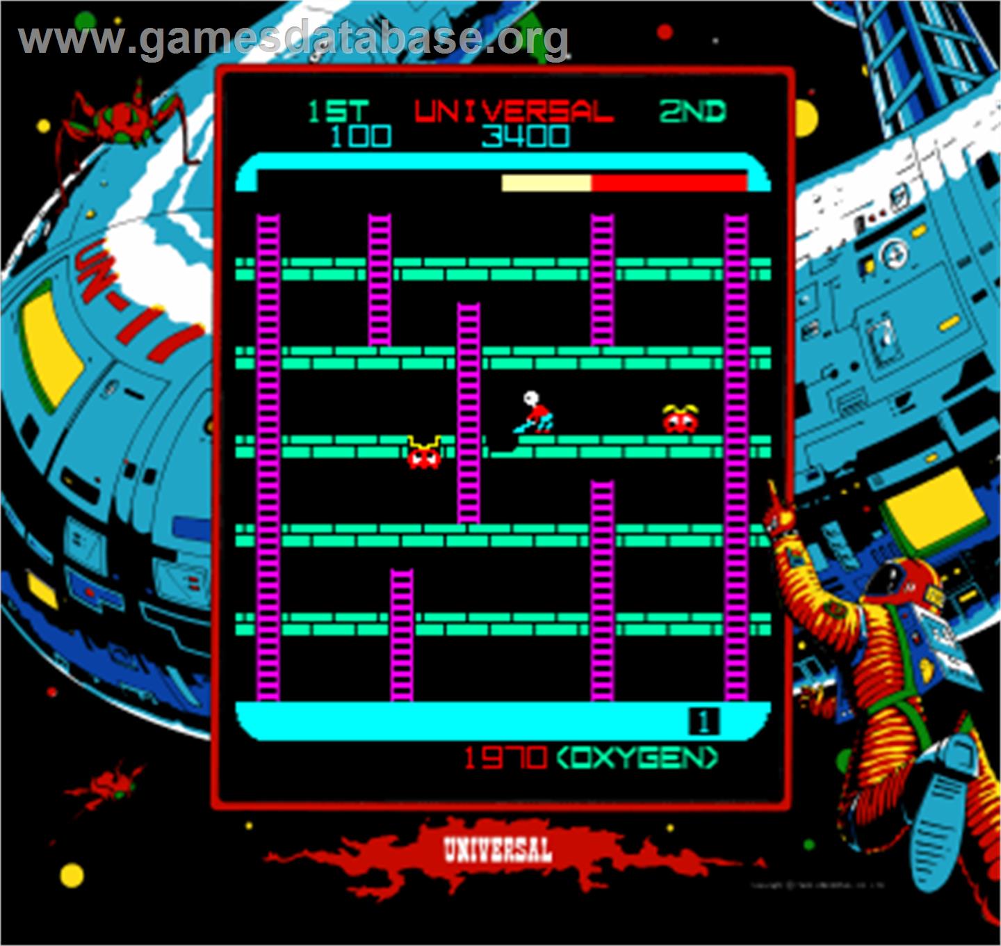 Space Panic - Arcade - Artwork - Artwork