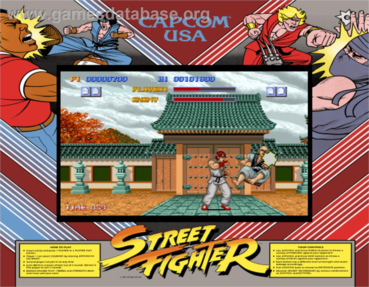 Street Fighter - Arcade - Artwork - Artwork