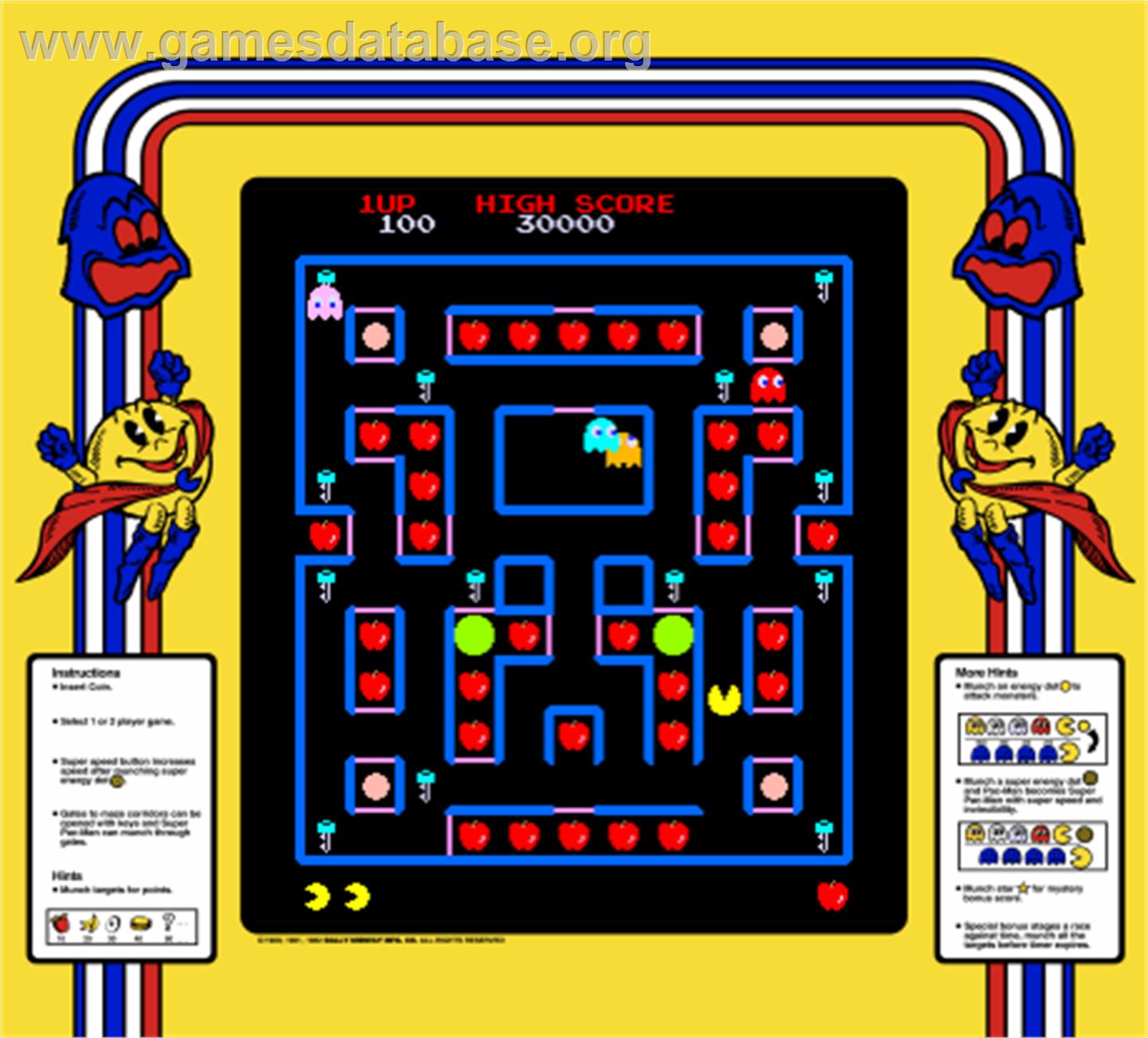 Super Pac-Man - Arcade - Artwork - Artwork