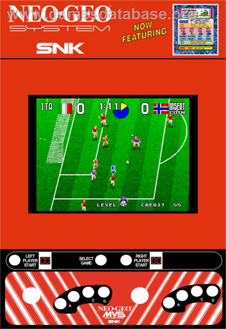 Tecmo World Soccer '96 - Arcade - Artwork - Artwork