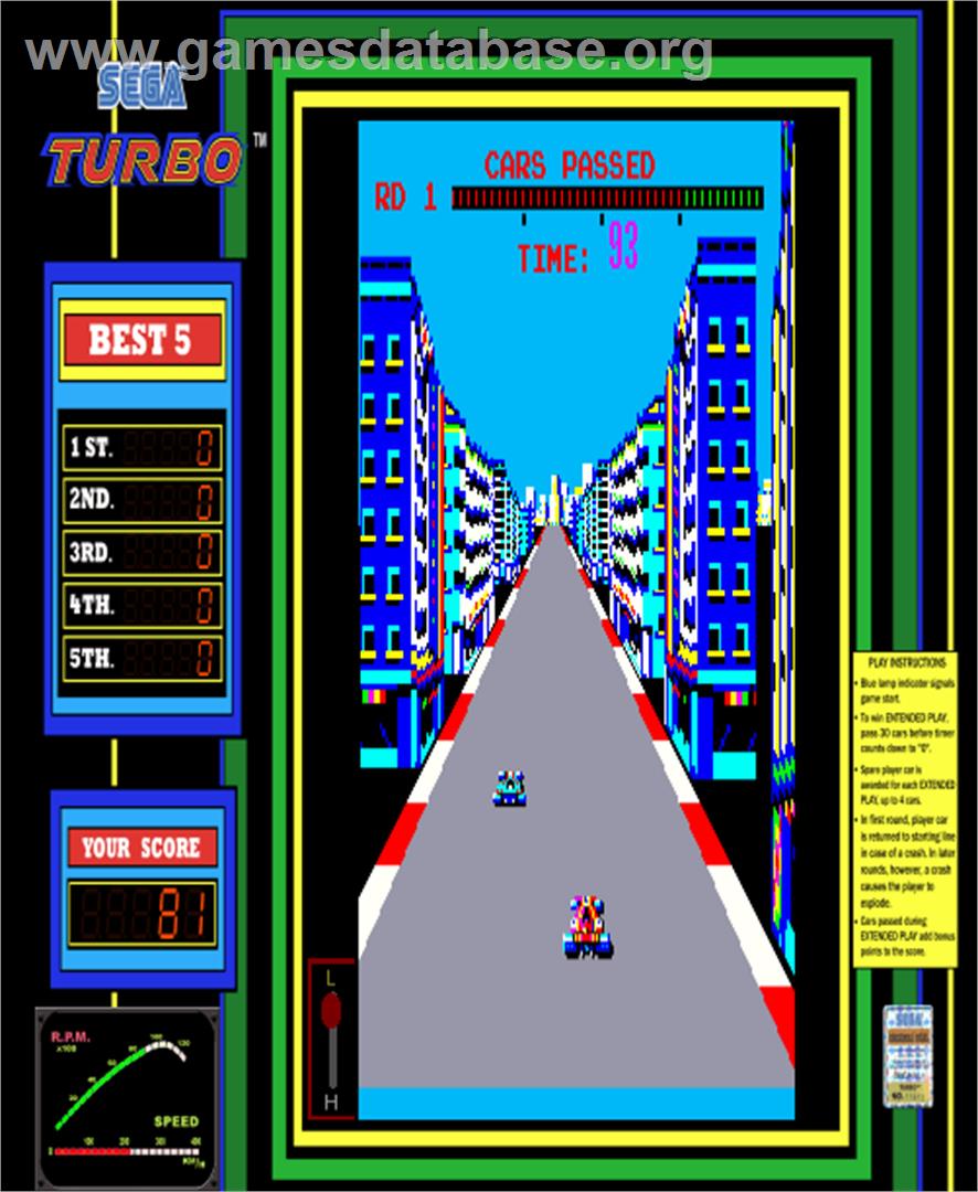 Turbo - Arcade - Artwork - Artwork