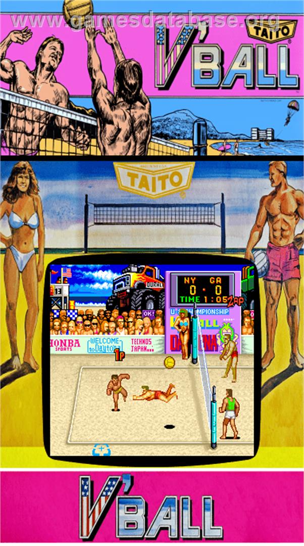 U.S. Championship V'ball - Arcade - Artwork - Artwork