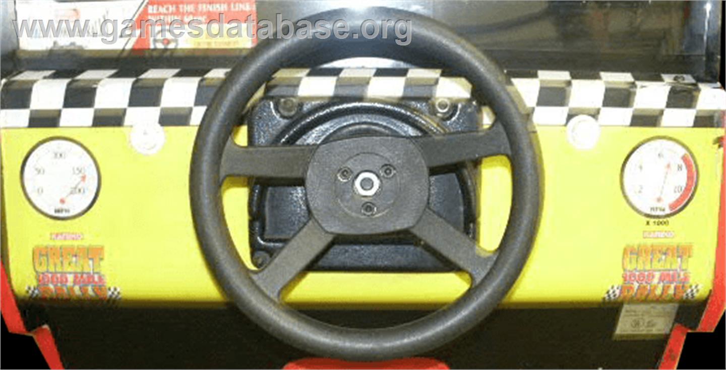 1000 Miglia: Great 1000 Miles Rally - Arcade - Artwork - Control Panel