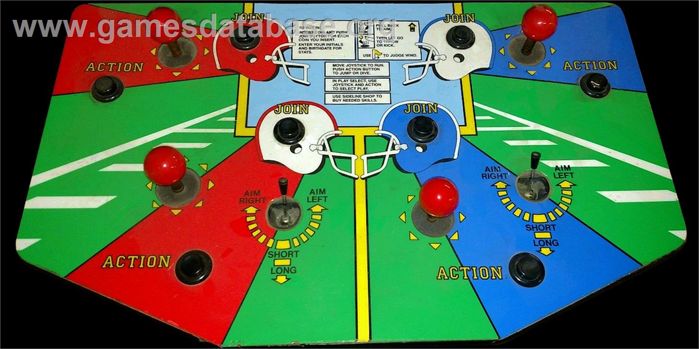 All American Football - Arcade - Artwork - Control Panel