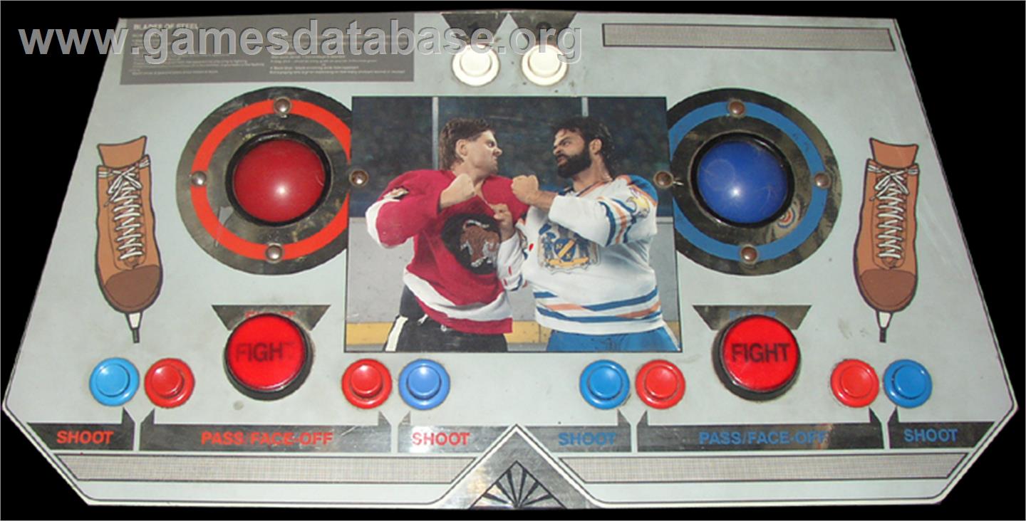 Blades of Steel - Arcade - Artwork - Control Panel