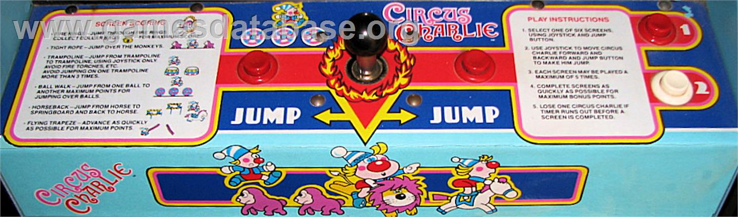 Circus Charlie - Arcade - Artwork - Control Panel