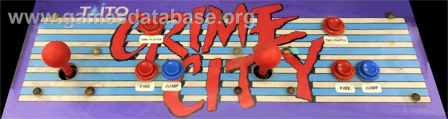 Crime City - Arcade - Artwork - Control Panel