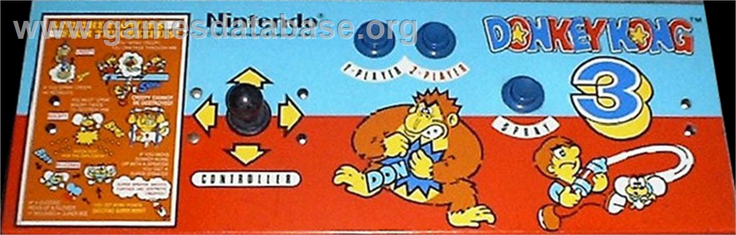 Donkey Kong 3 - Arcade - Artwork - Control Panel