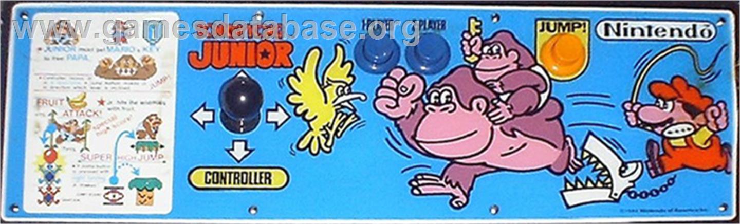 Donkey Kong Jr. - Arcade - Artwork - Control Panel