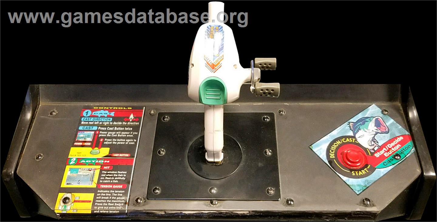 Fisherman's Bait - A Bass Challenge - Arcade - Artwork - Control Panel