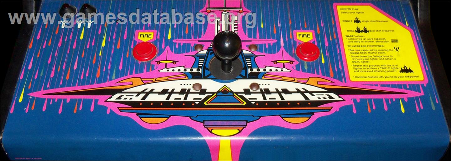 Galaga '88 - Arcade - Artwork - Control Panel