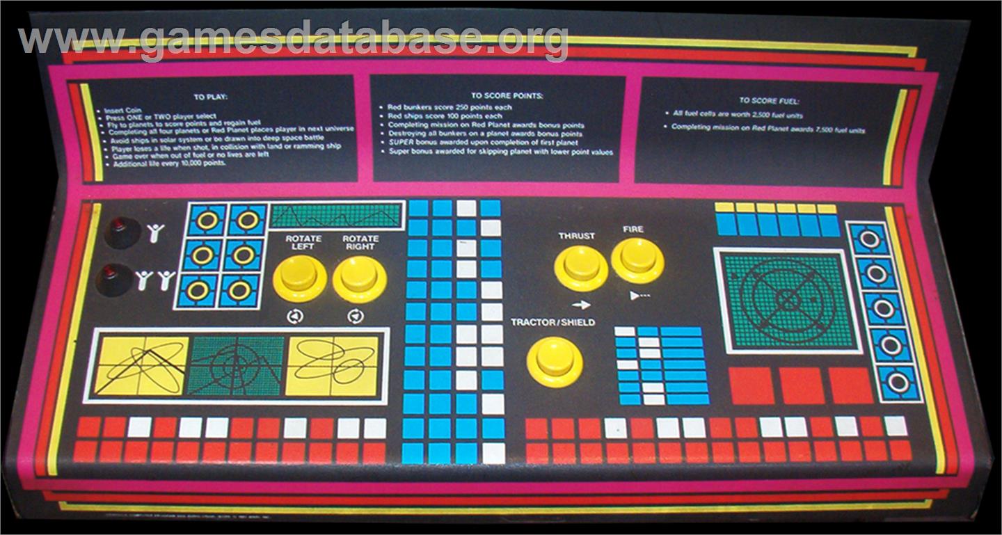 Gravitar - Arcade - Artwork - Control Panel
