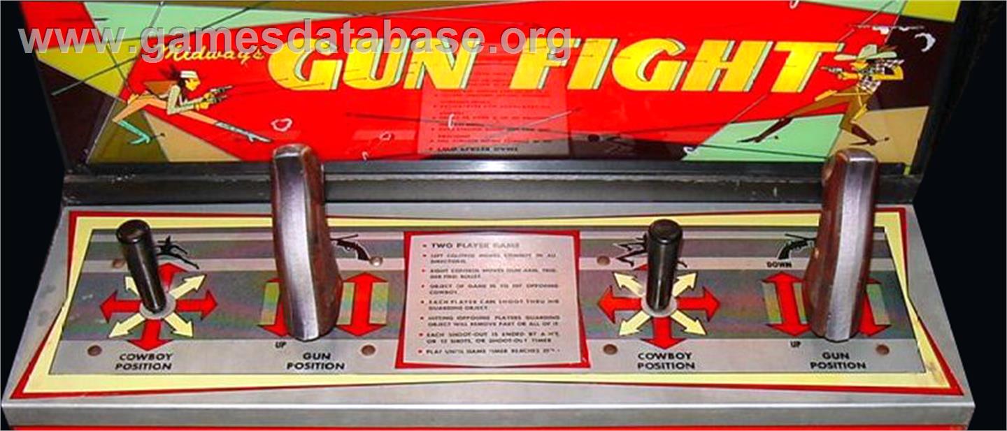 Gun Fight - Arcade - Artwork - Control Panel