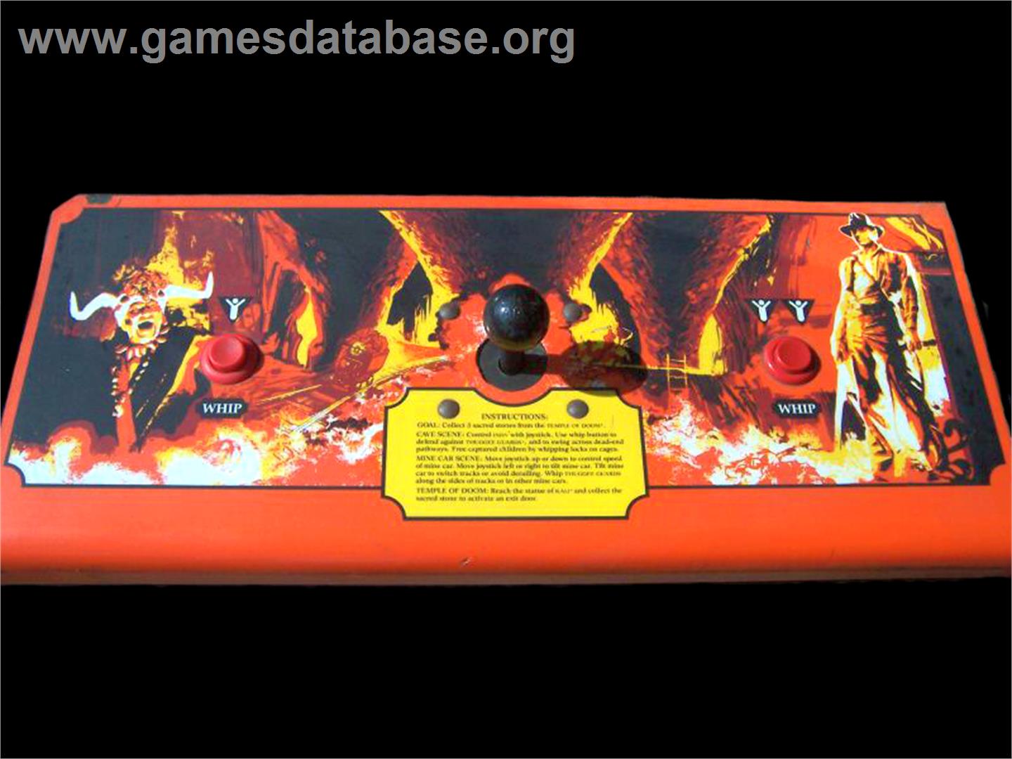 Indiana Jones and the Temple of Doom - Arcade - Artwork - Control Panel