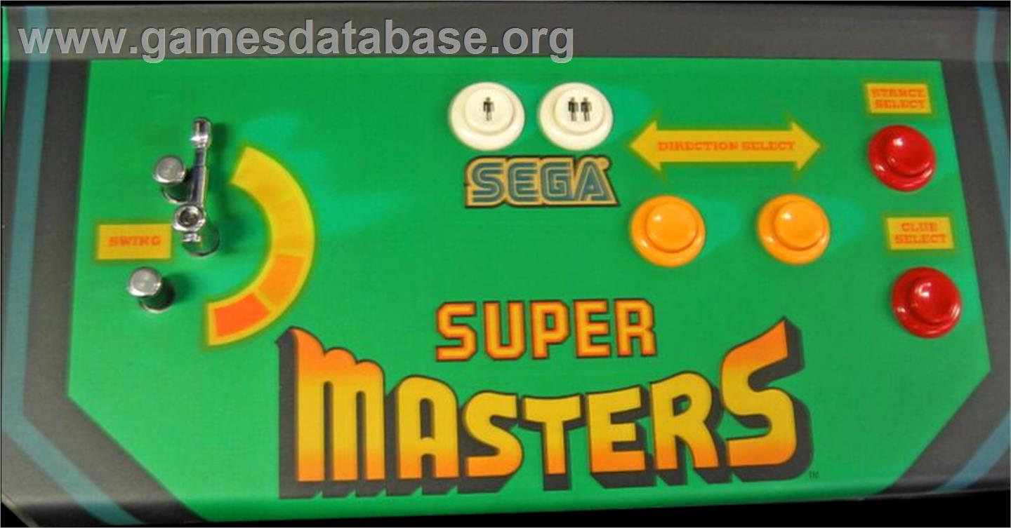 Jumbo Ozaki Super Masters Golf - Arcade - Artwork - Control Panel