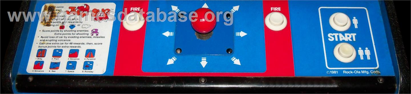 Jump Bug - Arcade - Artwork - Control Panel