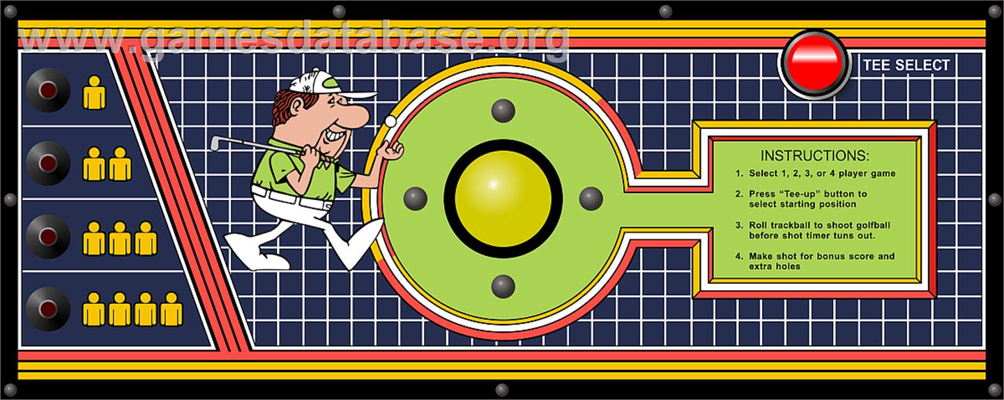 Mini Golf - Arcade - Artwork - Control Panel