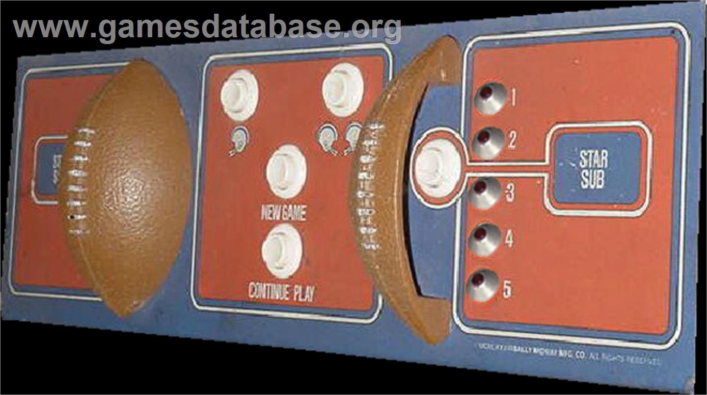 NFL Football - Arcade - Artwork - Control Panel