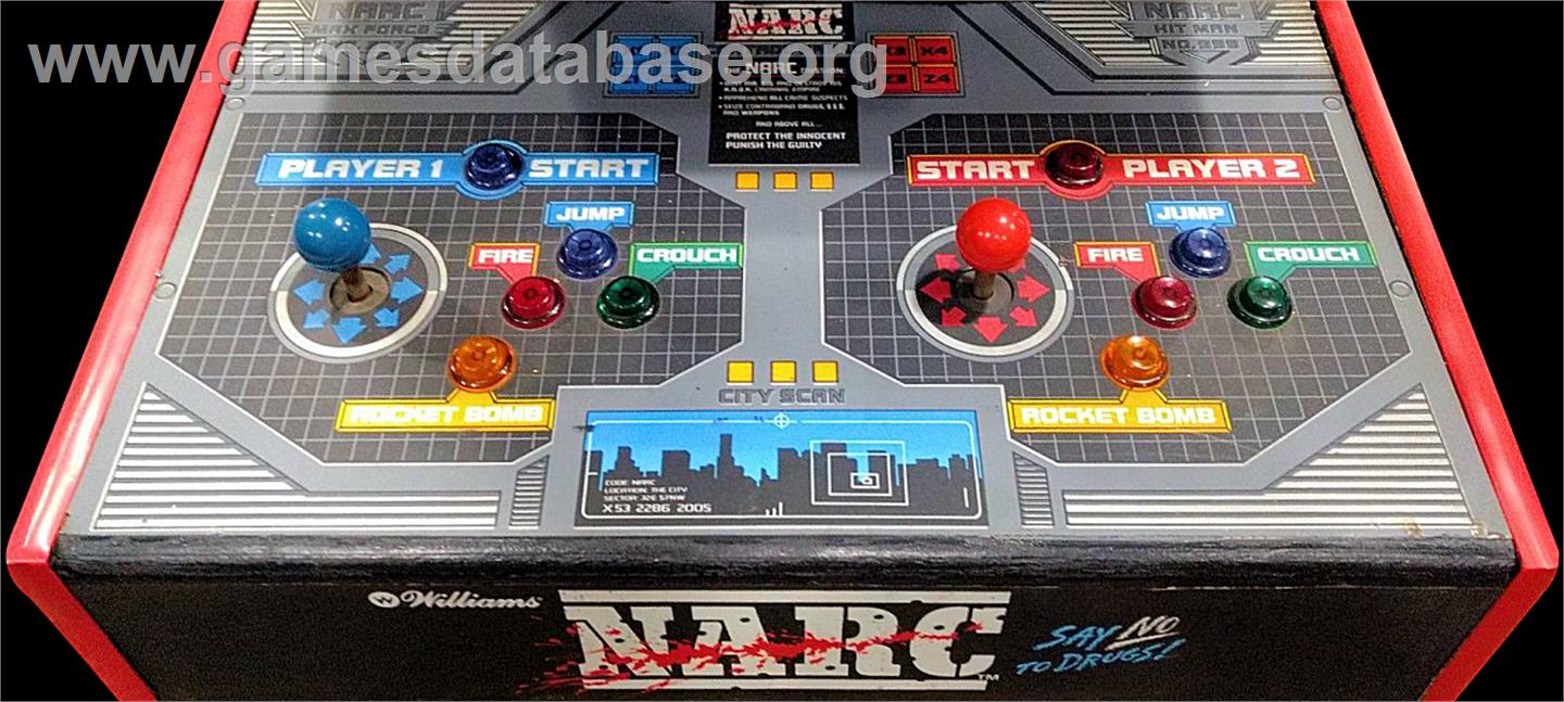 Narc - Arcade - Artwork - Control Panel