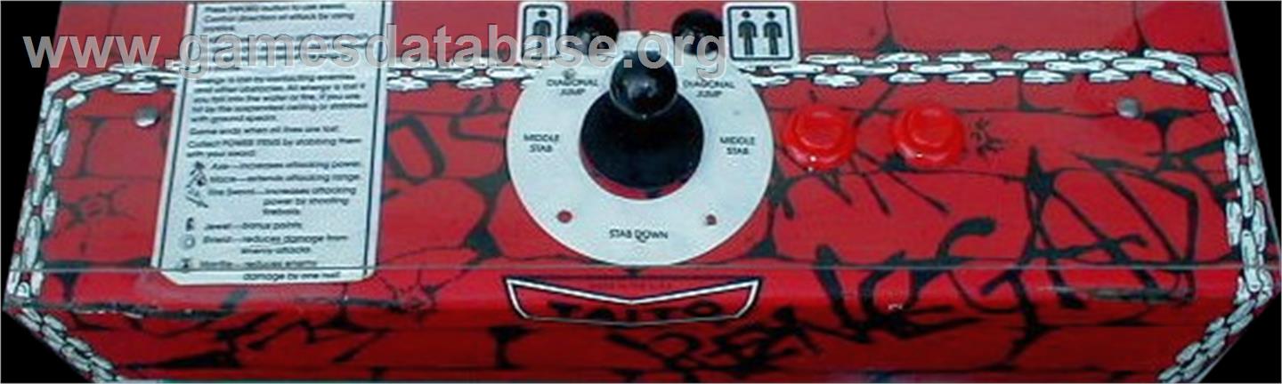 Nekketsu Kouha Kunio-kun - Arcade - Artwork - Control Panel