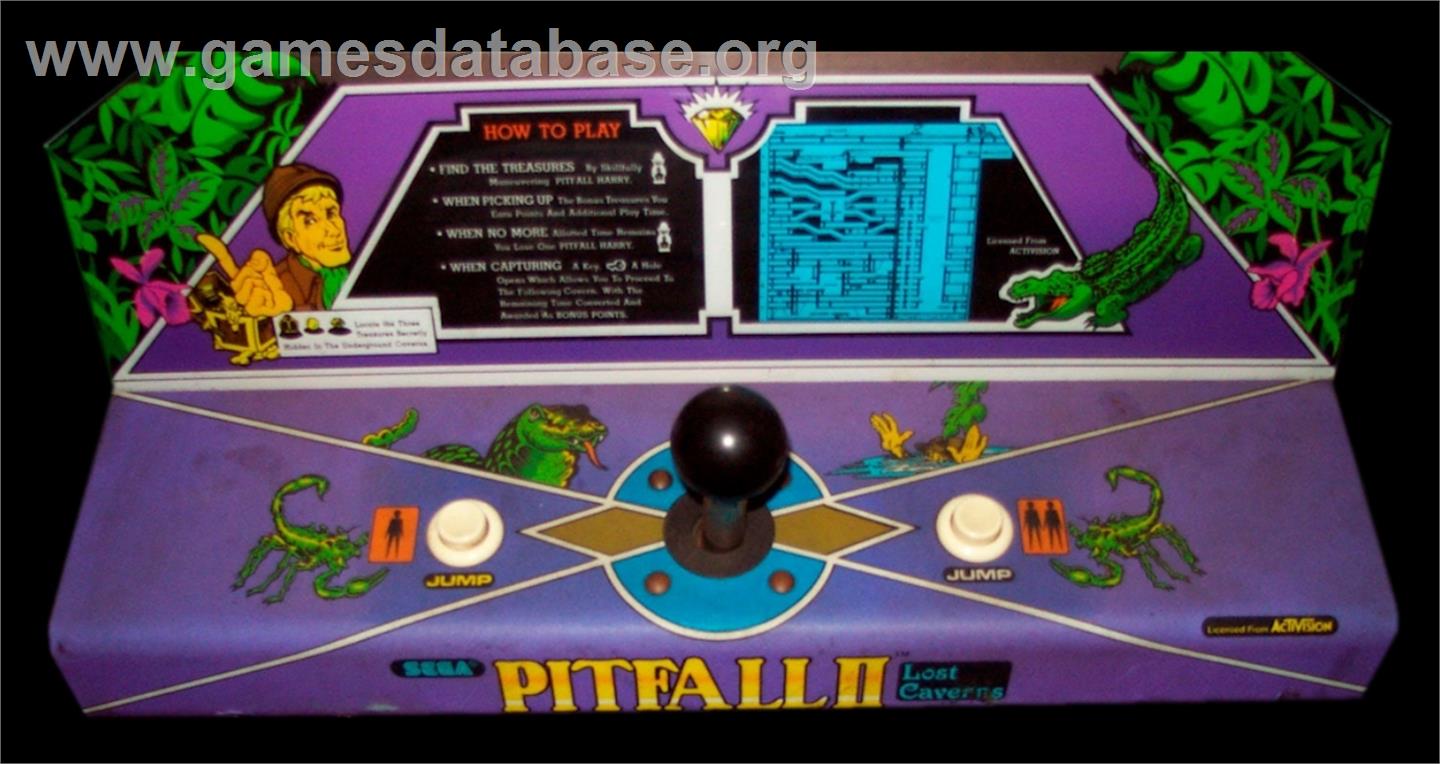 Pitfall II - Arcade - Artwork - Control Panel