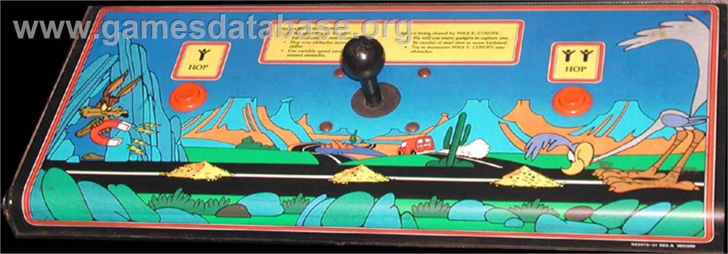 Road Runner - Arcade - Artwork - Control Panel