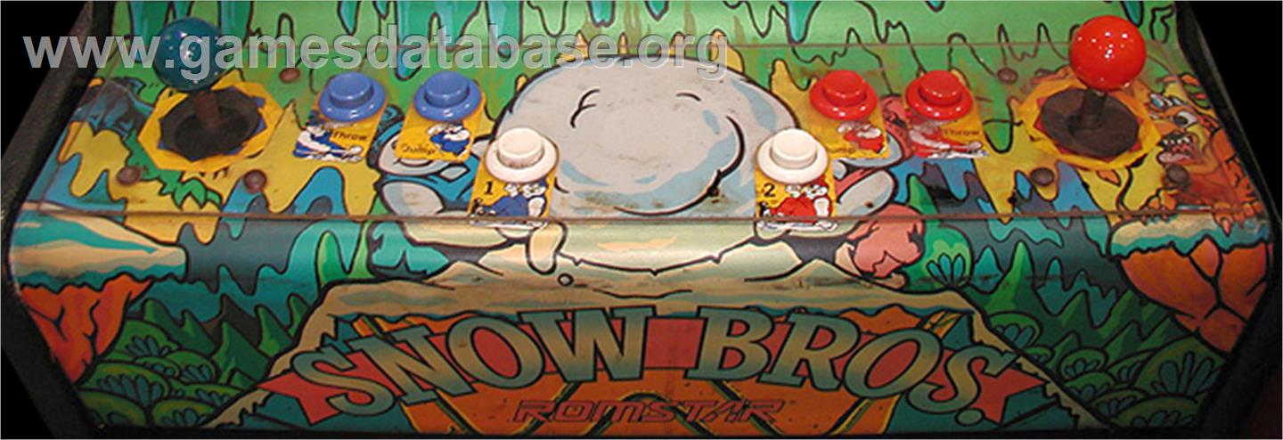 Snow Bros. - Nick & Tom - Arcade - Artwork - Control Panel