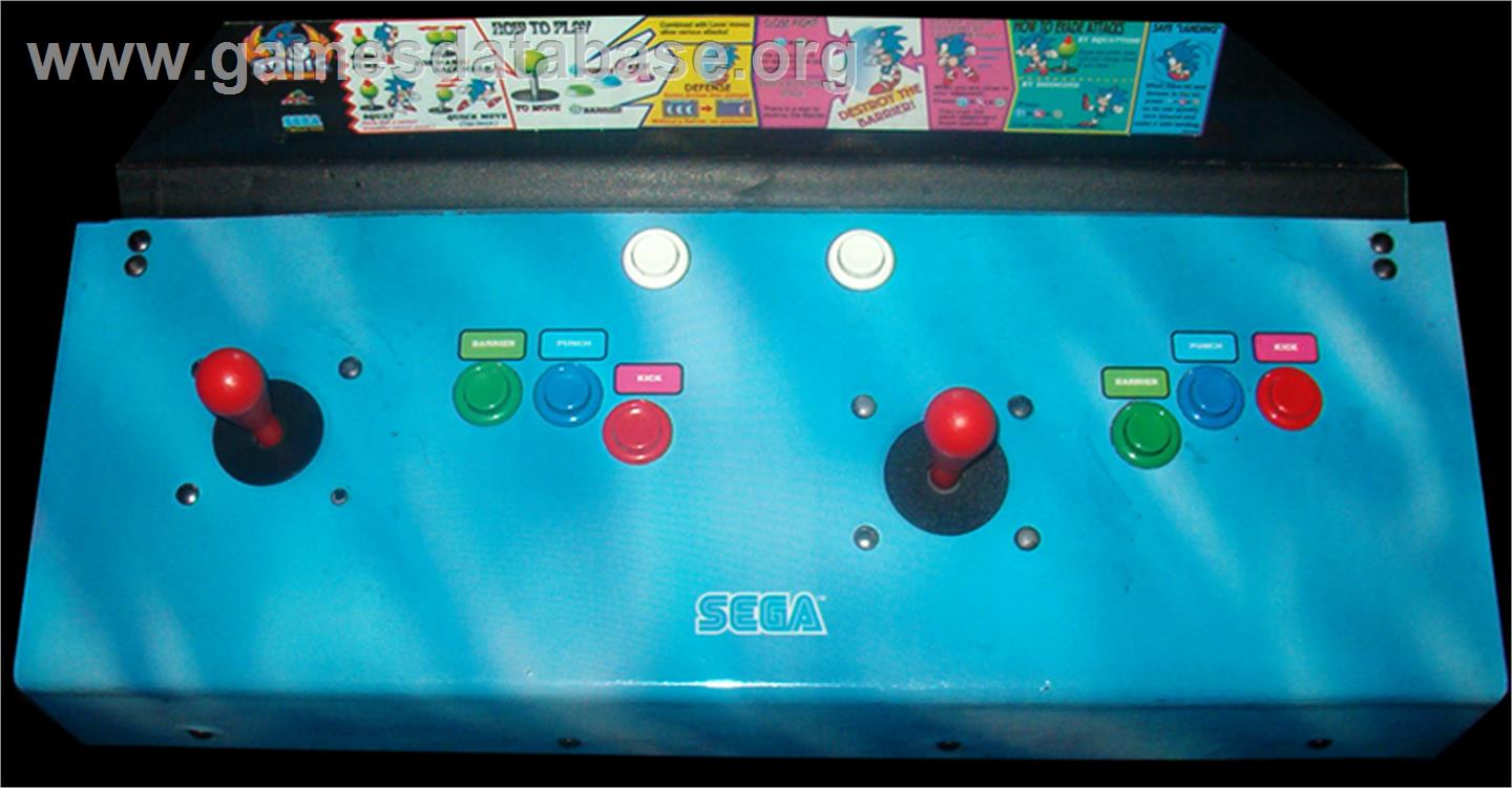 Sonic The Fighters - Arcade - Artwork - Control Panel