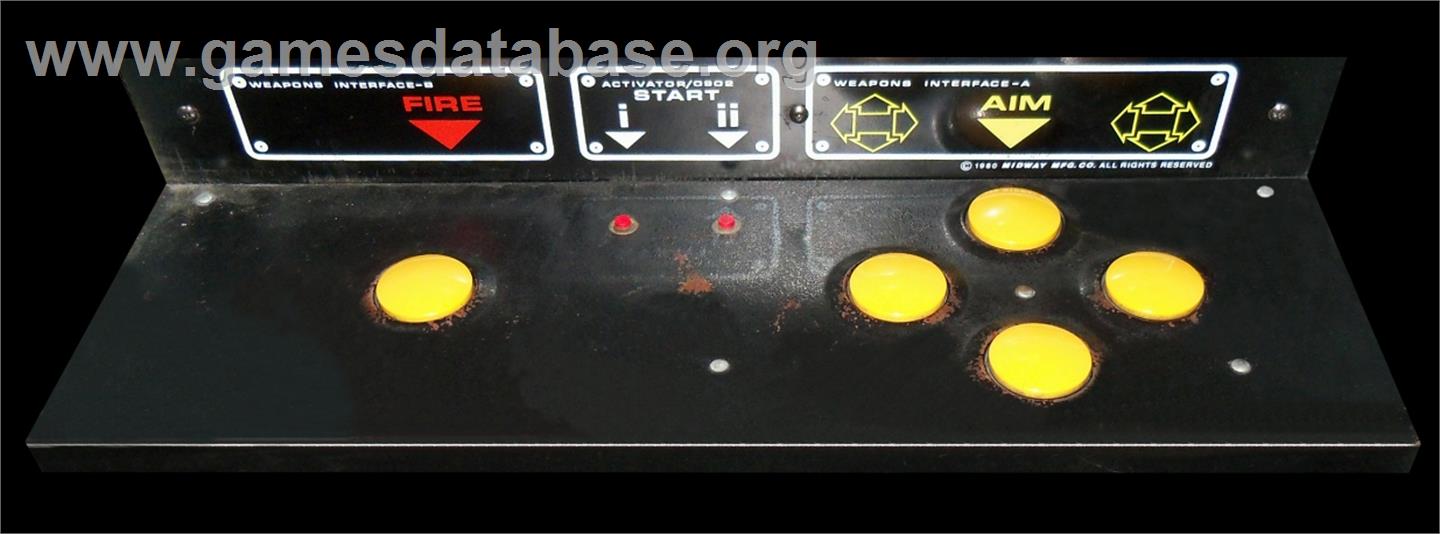 Space Zap - Arcade - Artwork - Control Panel