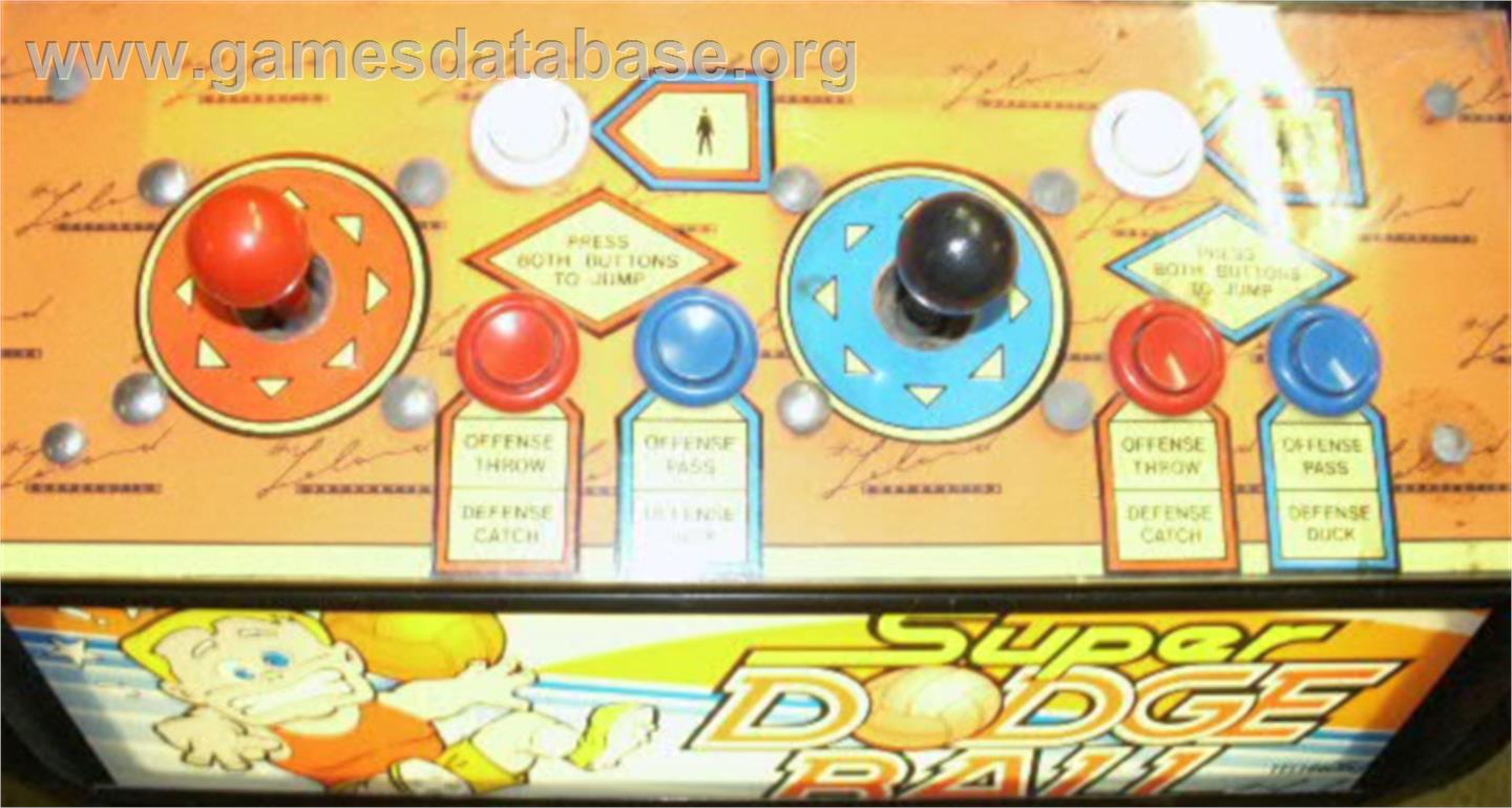 Super Dodge Ball - Arcade - Artwork - Control Panel