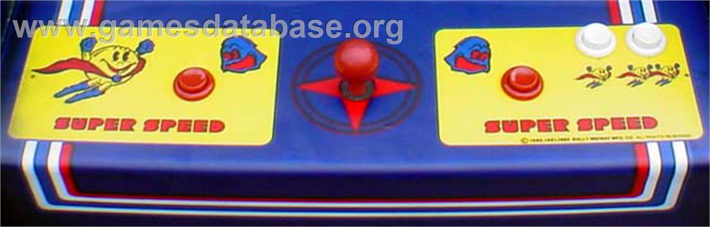 Super Pac-Man - Arcade - Artwork - Control Panel