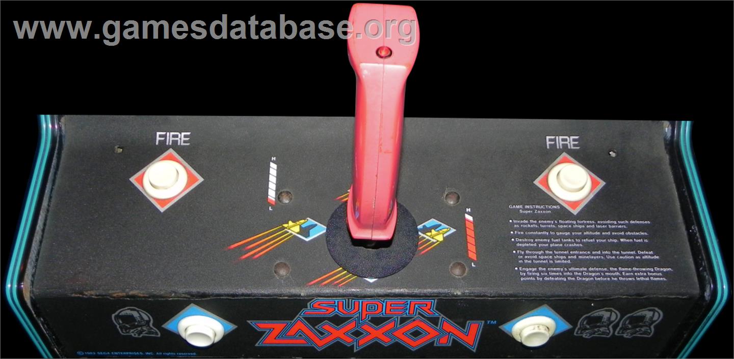 Super Zaxxon - Arcade - Artwork - Control Panel