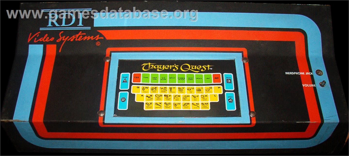 Thayer's Quest - Arcade - Artwork - Control Panel
