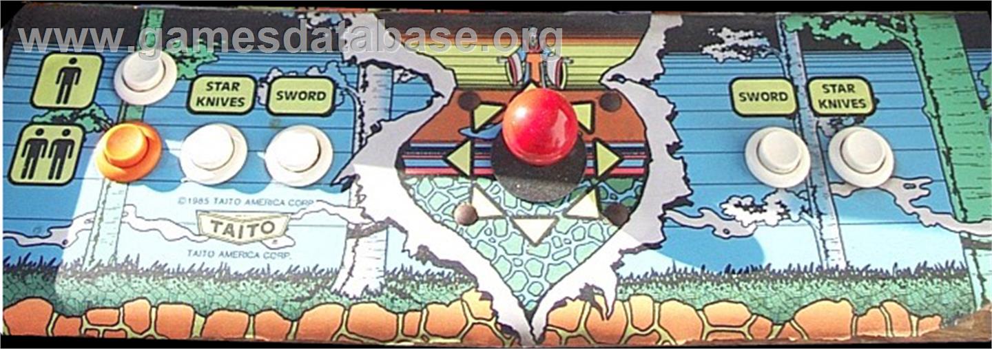 The Legend of Kage - Arcade - Artwork - Control Panel