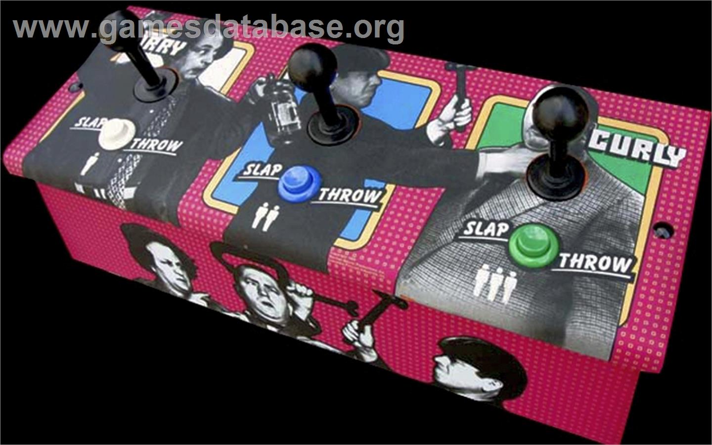The Three Stooges In Brides Is Brides - Arcade - Artwork - Control Panel