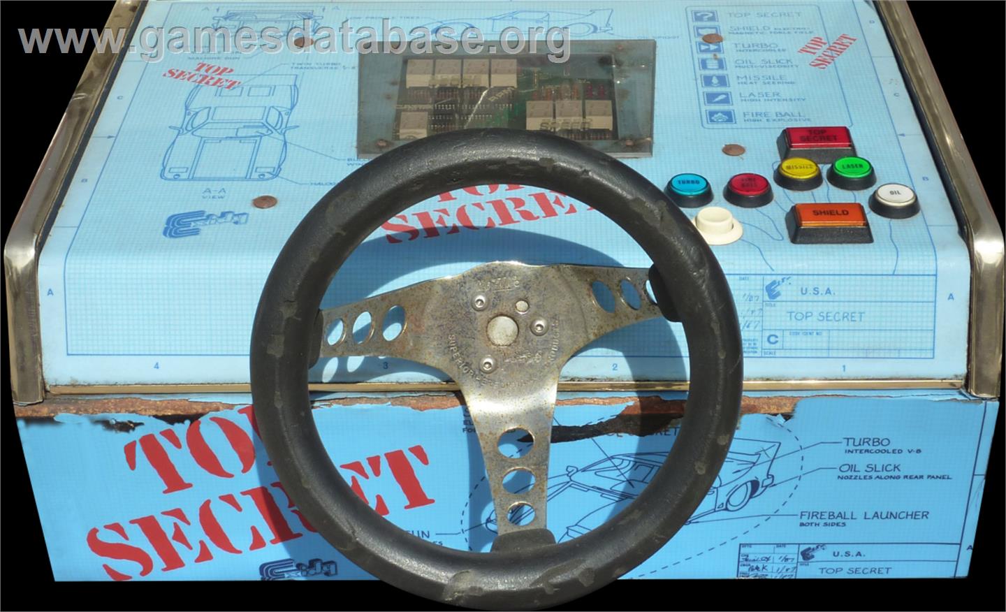 Top Secret - Arcade - Artwork - Control Panel