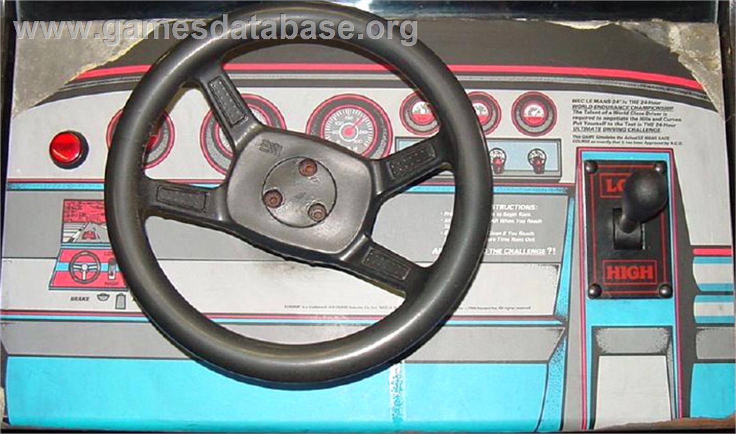 WEC Le Mans 24 - Arcade - Artwork - Control Panel