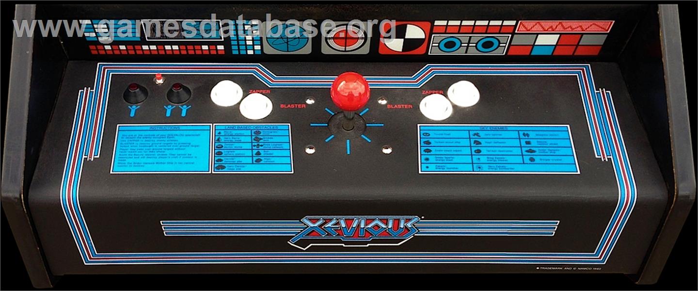 Xevious - Arcade - Artwork - Control Panel