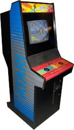 Arcade Cabinet for Marble Madness.