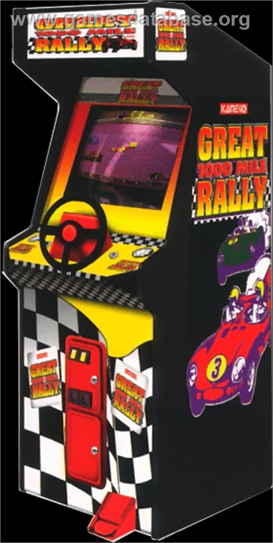 1000 Miglia: Great 1000 Miles Rally - Arcade - Artwork - Cabinet