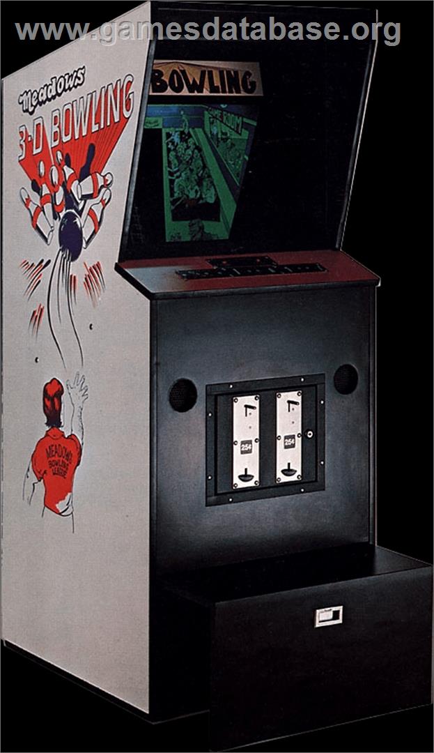 3-D Bowling - Arcade - Artwork - Cabinet