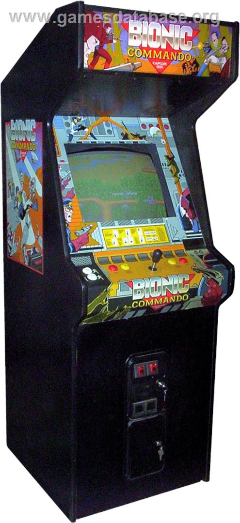 Bionic Commandos - Arcade - Artwork - Cabinet