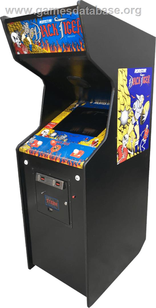 Black Tiger / Black Dragon - Arcade - Artwork - Cabinet