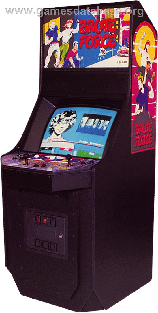 Brute Force - Arcade - Artwork - Cabinet