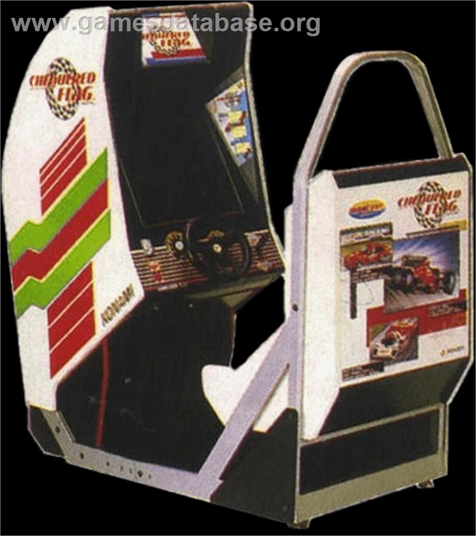 Chequered Flag - Arcade - Artwork - Cabinet