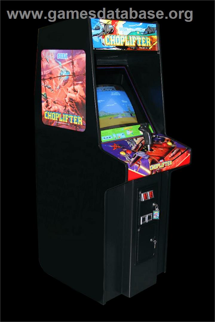 Choplifter - Arcade - Artwork - Cabinet