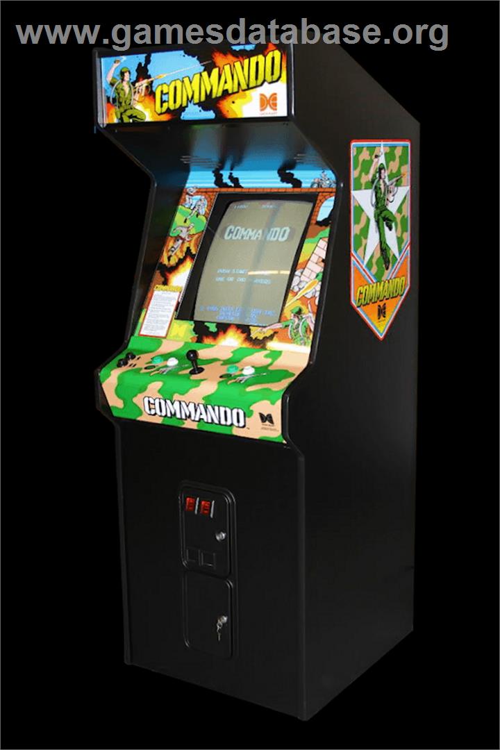 Commando - Arcade - Artwork - Cabinet